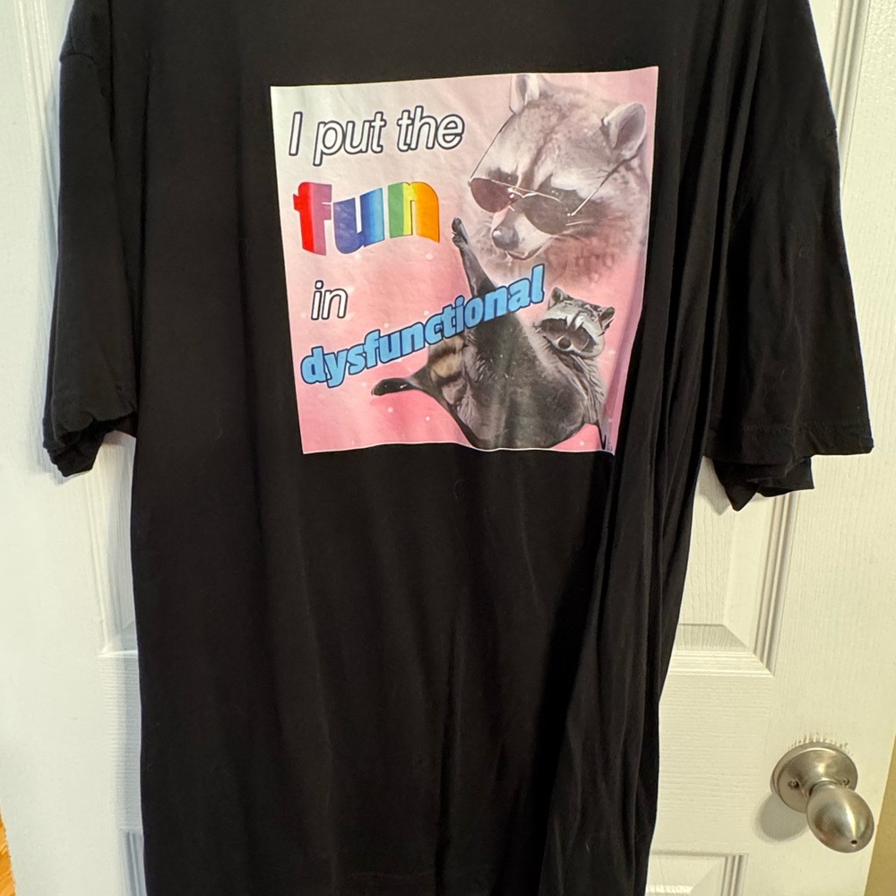 Raccoon T-Shirt with Fun Graphic